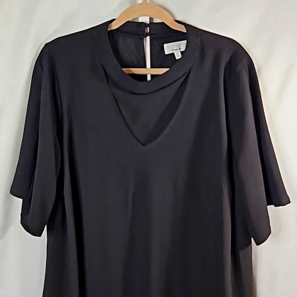 Signature by Robbie Bee Black A Line Maxi Dress Size 3X - Picture 3 of 9